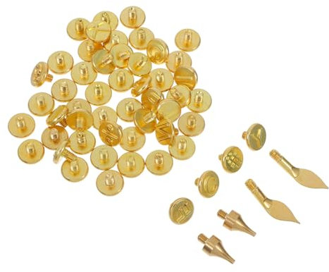 NUOBESTY 56stücke Teiliges Stempel-set Mit Messing-brennköpfen Für Lötkolben Vielseitig Für Holz Leder Papier Und Kürbis Langlebig Und Kompakt Für Diy-gravur Und Brandmalerei