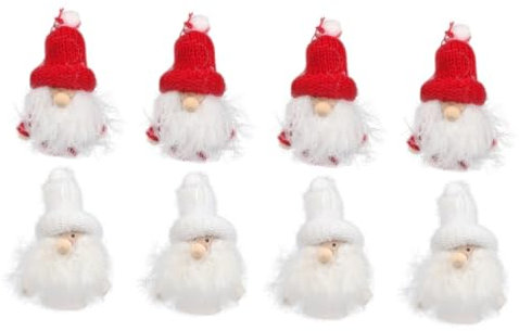Cabilock 2 Sätze Weihnachtsbaum Anhänger Weihnachtsanhänger Zum Aufhängen Plüsch Weihnachtsschmuck Christbaum Anhänger Partydekoration Weihnachtsbaum Stoff Colorful 4 Stück * 2