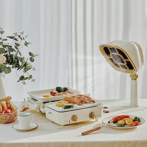 FHRKA Desktop Cooker Hood, 3200 RPM Portable Extractor, 6-Segment Height Adjustment and 66 ° Adjustable Angle, Removable for Cleaning