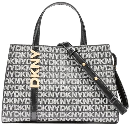 DKNY,HANDBAG,AVRIL SM SATCHEL CRO,BK LOGO-BK,1SZ