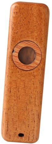 KAILIKETIY Holz Kazoo Musikinstrument für Gitarre Begleitung Tragbares Poliertes Kazoo aus Langlebigem Holz Leichtes Party Instrument für Anfänger und Musikliebhaber