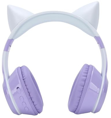 FILFEEL Micro Dynamic Vocal Headset, Kabellose Kopfhörer mit 14,8 Fuß Kabel, Karaoke-Mikrofon für Musikspieler, Geräuschunterdrückender Stereo-Ohrhörer mit 300-mAH-Akku, LED-Licht