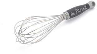 De Buyer 2610.25 Frusta professionale con cavi in acciaio INOX, Manico in plastica, 25 cm