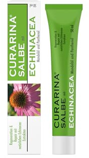 Curarina Salbe 50ml | Echinacea | Regeneration & Repair | strapazierte Haut | Medizinische Pflege, Rissige & spröde Haut, Dermatologisch getestet, Hautfreundlicher pH-Wert, Ohne synthetische Duftstoffe