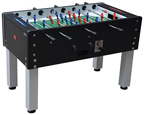 NG Biliardi Calcio Balilla con Gettoniera Ares (gettoniera) - aste telescopiche - Professionale - Biliardino per Bar e Locali