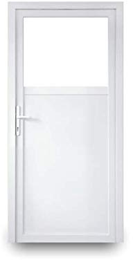 EcoLine Nebentür - Nebeneingangstür - Tür - 2-Fach, 1/3 Glas, 2/3 Füllung, außenöffnend innen weiß/außen: weiß BxH: 900 x 1900 mm DIN Rechts