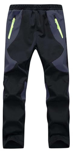 Echinodon Kinder Gefütterte Hose Softshellhose Winddicht Wasserabweisend Atmungsaktiv Warm Outdoorhose Skihose