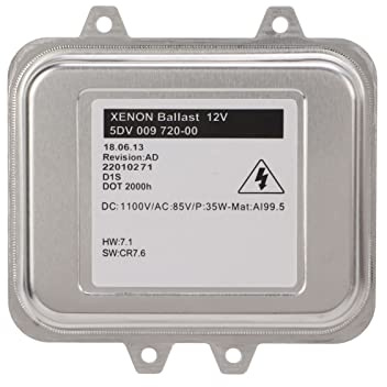 D1s HID Xenon Headlight Balastro ECU Unidad de Control, 5DV00972000 12V Reemplazo para 5 6 7 Series