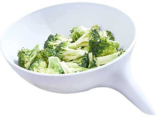 Colador para Fregadero Colador De Cocina,Escurridor De Pasta,Colador De Cocina Plastico para Frutas Y Verduras Cuenco Estable para Escurrir con Asas A