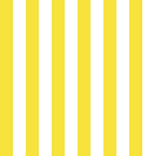HEKO PANELS Oxford Wasserdichte Meterware Canvas-Stoff Polyester Zum Nähen Möbelstoffe Dekostoffe Handwerken Wasserabweisend Blickdicht Streifen Gelb 2 Meter 155 x 200 cm