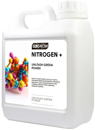 UK Grow Premium Hydroponic and Soil Nutrients - Maximize Plant Growth and Yield (1Ltr, Nitrogen Plus)