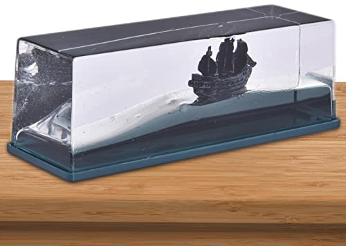 Lambo Flüssigkeitsdriftflasche Für Kreuzfahrtschiff Fluid Drift Flasche Titanic Liquid Wave Briefbeschwerer Tischdekoration Black Pearl Drift Flasche Spielzeug Geburtstagsgeschenk