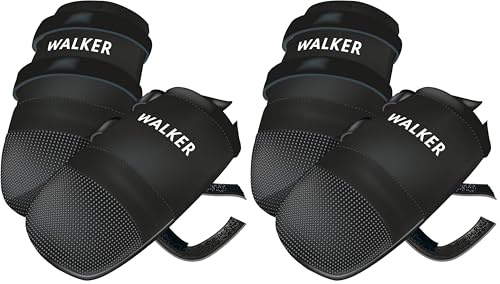 TRIXIE Wasserabweisende Hundeschuhe Pfotenschutz Walker Care, XL, 2 St., schwarz- 1959 (Packung mit 2)