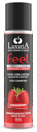 INTIMATELINE | Feel Fragrance Intimgleitmittel Erdbeeraroma 60 ml | Auf Wasserbasis, für vaginale oder anale Hydratation und Gleitfähigkeit