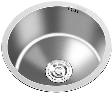 Generisch spülbecken kücheKüche, Speisekammer, Wohnmobil, kleines silbernes rundes Waschbecken, Apartment, Bar, Küche, Einzelwaschbecken, Mini-Waschbecken, Balkonwaschbecken, Handwaschbecken