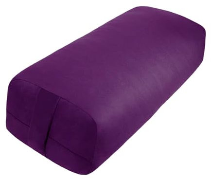 JISADER Yoga Bolster Yoga Hilfskissen Yoga Kissen für Balance Restorative Yoga, Rechteck Violett