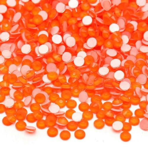 WBLSPA Neon-Strasssteine SS16–SS20, Flache Rückseite, Glaskristall, Nicht Hotfix-Strasssteine für Nagelkunst, Kleidungsdekorationen, Basteln, DIY-Neonhyazinthe-SS16, 1440 Stück