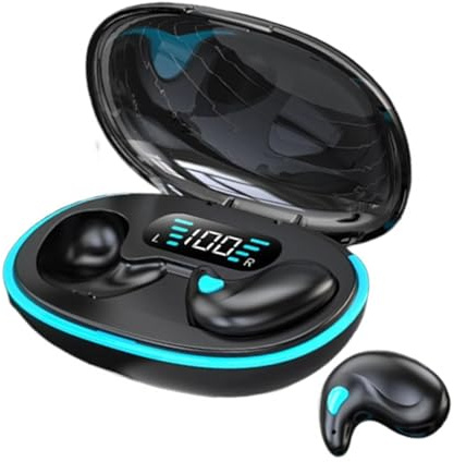 Écouteurs intra-auriculaires sans fil, écouteurs sans fil à réduction de bruit - Casque sans fil à conduction osseuse,Écouteurs de sommeil latéraux antibruit pour téléphone portable, pour la pêche et
