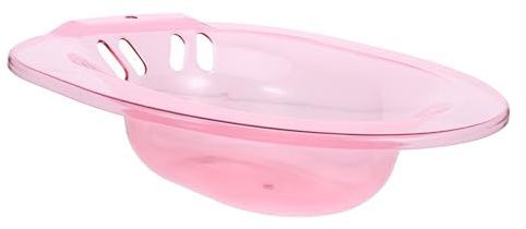 IWOWHERO Sitzbadewanne aus Kunststoff Ergonomisch Breiter gegen Auslaufen Platzsparend Hängend Geeignet für Senioren Toilettenhilfe Sitzbad für Bad und Dusche Geschenkidee für Pflege und