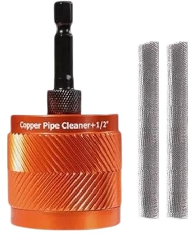Metal Copper Pipe Cleaner | Cepillo De Limpieza Para Oxido Con Taladro | Limpiador Profesional Para Tubos De 12mm 19mm 25mm Para Hogar Garaje Taller Industria Electricista