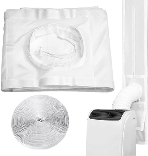 Kit de joint de porte coulissante - Matériau flexible, installation facile, système de raccord serré | Barrière d'isolation thermique, solution d'étanchéité, compatibilité du tuyau d'échappement de 5,