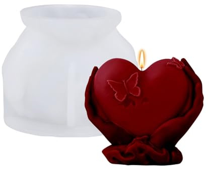 Stampi in silicone a forma di cuore per resina epossidica per sapone fatto a mano in gesso per la decorazione domestica che fa forniture