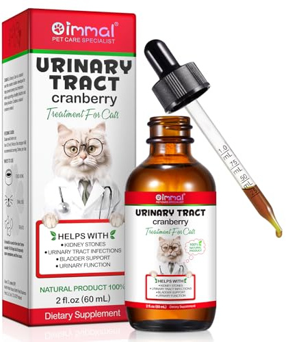 Gotas para el tracto urinario para gatos, suplemento de hierbas para gatos que apoya la hidratación y el bienestar diario, gotas para el cuidado diario de las mascotas, 60 ml