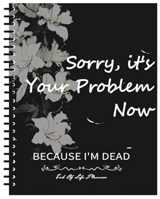 Cuaderno organizador de información personal, planificador en espiral para arreglos finales guiados, carpeta de planificación funeraria para recopilación de registros personales, contactos de