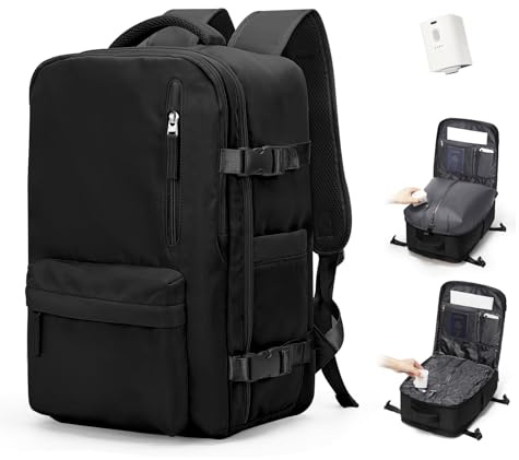 BJLFS Zaino Ryanair 40x30x20 Sottovuoto con Pompa Zaino da Viaggio Ryanair 40x20x25 Borse da Cabina per Wizzair Bagaglio a mano Easyjet 45x36x20 Sottovuoto Zaino Casual per Laptop 14 Pollici Grau