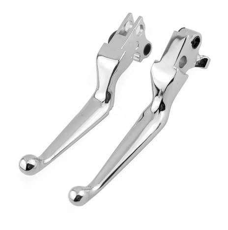 Universelle Handbremse Für Dyna Street Bob FXDB Fat FXDF Softail Breakout Boy Sportster 883 1200 Motorrad Bremshebel Kupplung(Chrome)