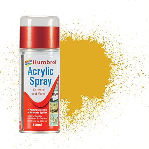 Humbrol Miniature Paint Spray - AD6016 No 16 150ml - Metallic Paints for Model Painting, Modelling Paint for Miniatures - Metallic Paint Primer for Plastic, Wood, Metal Surfaces
