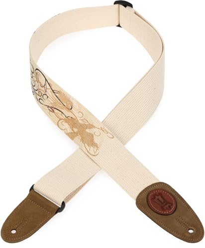 Levy's Leathers MSSC8U-002 Gitarrengurt aus Baumwolle mit urbanem Designdruck, Wildlederenden und Tri-Glide-Anpassung, 5,1 cm