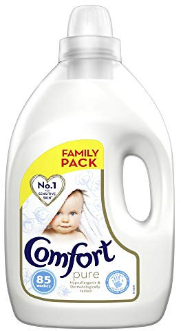 Comfort Dermatologically tested Pure suitable for the whole family's clothes Fabric Conditioner gentle next to sensitive skin 85 Wash 3 l