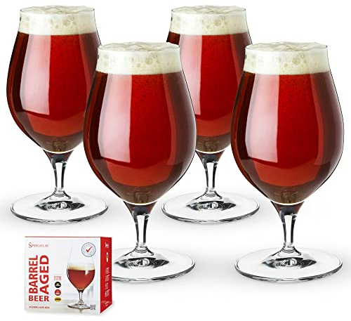 Spiegelau & Nachtmann, Verre en Cristal, Verres à bière artisanaux., Verre, Transparent, 4 Verres