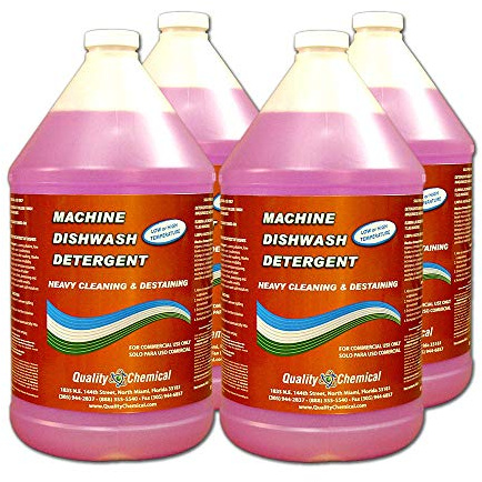 Commercial Industrial Grade Machine Dishwash Detergent - A premium grade detergent for low or high temp dishwash machines-4 gallon case