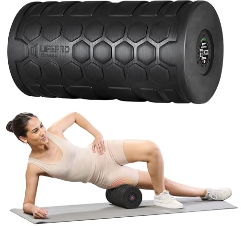 LifePro 4 Speed Vibrating Foam Roller for Physical Therapy & Exercise - High-Intensity Vibrating Roller for Muscle Recovery & Pliability Training - Back Roller for Deep & Gentle Trigger Point Therapy
