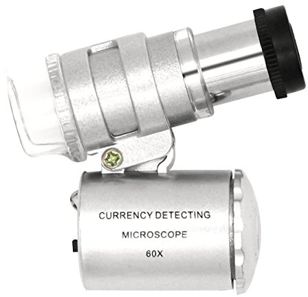 QiCheng&LYS Lente per microscopio per smartphone, Lente d'ingrandimento per smartphone utilizzata per gioielli, Monete, Francobolli (60 volte)