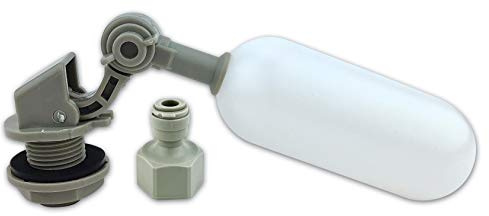 Finerfilters Verstellbares Schwimmerventil 1/4 Zoll für Umkehrosmose, Aquarien, Hydrokultur, Futterautomaten (1 Pack)