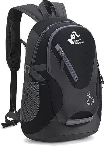 Bseash Kleine Größe 15-20L leichte wasserdichte Rucksack, Outdoor Sport Travel Daypack für Radfahren Wandern Radfahren Reisen (Schwarz)