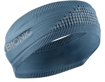 X-Bionic Headband 4.0 - Fascia per Capelli Sport - Sweatband - Fascia per Sudore - Unisex - Adulto, Blu, 2