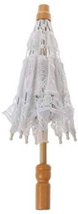 LLLucky Newborn Baby Fotografie Requisiten Spitze Regenschirm Infant Studio Shooting Photo Prop Weiß