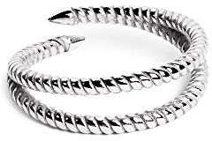 SINGULARU - Anillo Doble Twist Plata - Anillo Ajustable - Plata de Ley 925 con Acabado Baño de Rodio - Talla Unica - Joyas para Mujer - Hecho en España