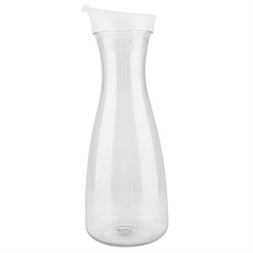 Water Jug with Lid, 600ml Acrylic Water Carafe Decanter Water or Juice Pitchers with Flip Top Lid Narrow Easy Grip for Cocktails, Lemonade, Punch, Sangria, Beers (1600ml)