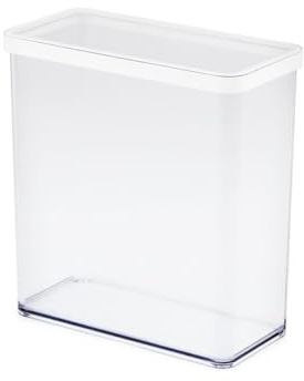 Rotho Loft rechteckige Vorratsdose mit Deckel und Dichtung , Lebensmittelechter, Aufbewahrungsbox, Küchenhelfer , Organizer - Kunststoff (SAN) BPA-frei, transparent/schwarz (3,2 L rechteckig)