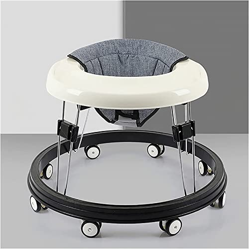 YXSH Kinderwagen Kleinkinder Lauflernhilfe, Höhenverstellbare Lauflernhilfe MIT/Klappsitz, Verstellbare Lauflernhilfe Für Jungen Mädchen Ab 6 Monaten
