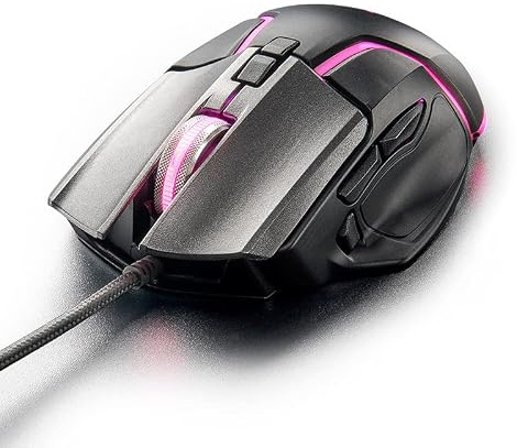 BeisDirect Souris de jeu filaire - 6400 DPI Y2 - Souris mécanique amovible à assembler - Souris de jeu SPCP198 pour PC, ordinateur portable, 8 boutons programmables, 7 couleurs de rétroéclairage RVB