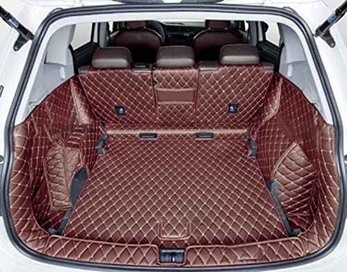 Kofferraumwanne Für Tiguan 2006-2012 2013 2014 2015 2016 2017 2018 2019 2020 Leder Kofferraummatten Cargo Liner Zubehör Innenraum Boot Kofferraumschutzdecke (Farbe : 2)