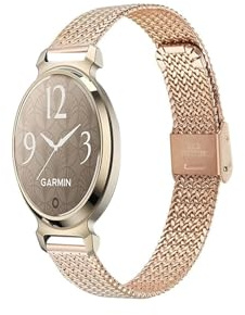 Avsmalnande rostfritt stål for Garmin Lily 2 Armband for Garmin Lily 2 Byte av armbandstillbehör(Color:Rose Gold)