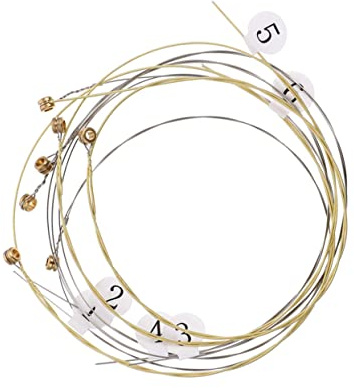 Lyra Saiten 10 Stück Professionelle Ersatzsaiten für Leier | Stahl, Robust und Austauschbar, Zubehör für Musikbedarf, Passend als Lyre Accessories