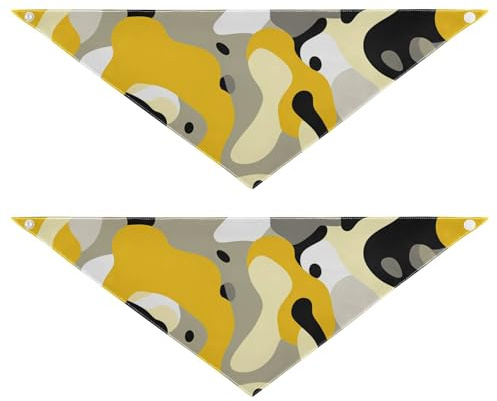 Niedliches Hundehalstuch, mit Druckknopf, für Jungen und Mädchen, niedliches Haustier-Urlaubszubehör, Dekoration für Hunde und Katzen, Camouflage-Muster